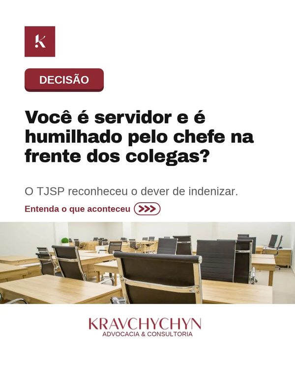 Você é servidor e é humilhado pelo chefe na frente dos colegas?