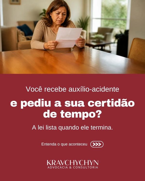 Você recebe auxílio-acidente do INSS e pediu a sua certidão de tempo de contribuição?