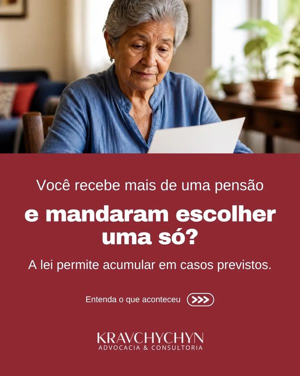 Você recebe mais de uma pensão e mandaram escolher uma só?