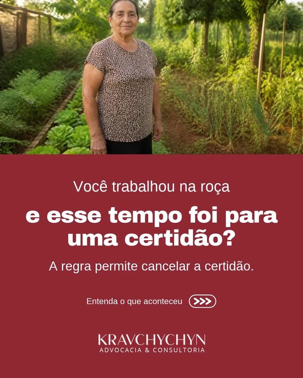Você trabalhou na roça quando era jovem e esse tempo foi para uma certidão do INSS?